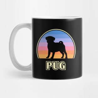 Pug Vintage Sunset Dog Mug